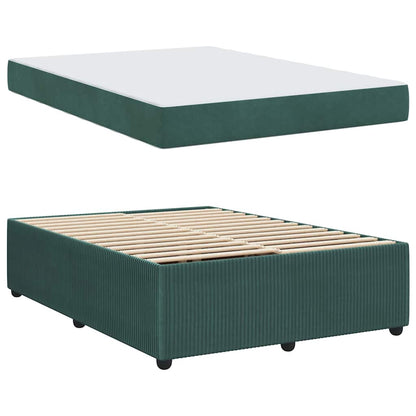 Struttura del letto Verde Scuro 140 x 200 cm Tessuto | homemem39