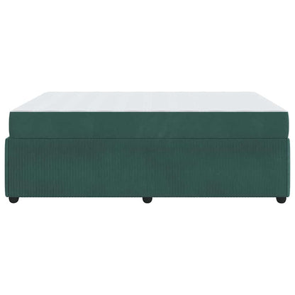 Struttura del letto Verde Scuro 140 x 200 cm Tessuto | homemem39