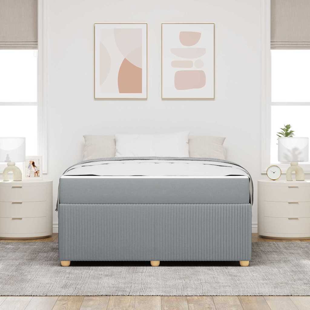 Struttura del letto Grigio chiaro 160 x 200 cm Tessuto | homemem39