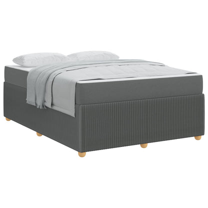 Struttura del letto Grigio scuro 160 x 200 cm Tessuto | homemem39