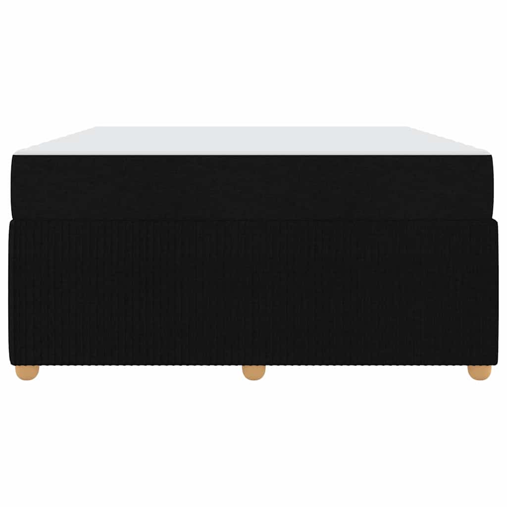 Struttura del letto con materasso Nero 160 x 200 cm Tessuto | homemem39