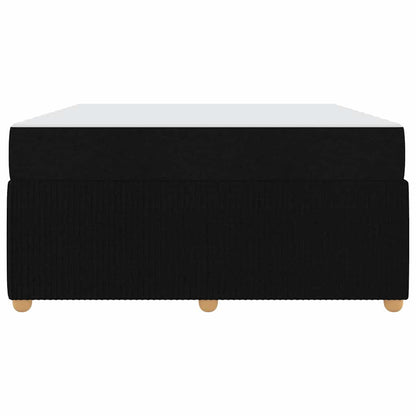 Struttura del letto con materasso Nero 160 x 200 cm Tessuto | homemem39