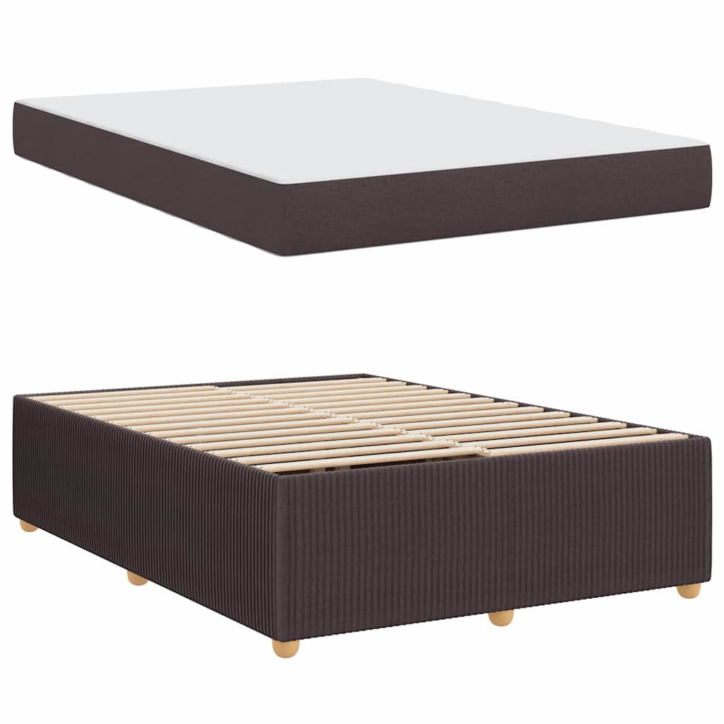 Struttura del letto Marrone Scuro 160 x 200 cm Tessuto | homemem39