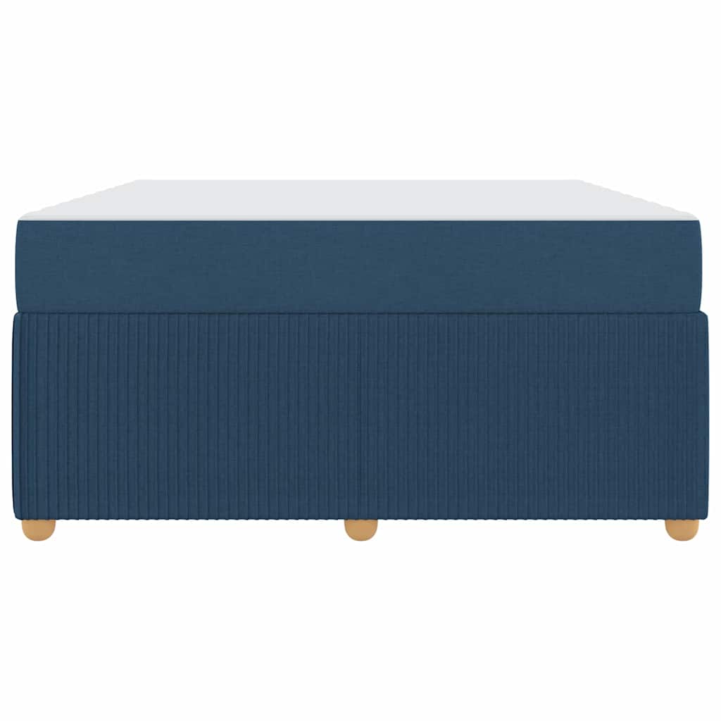 Struttura letto con materasso Blu 160 x 200 cm Tessuto