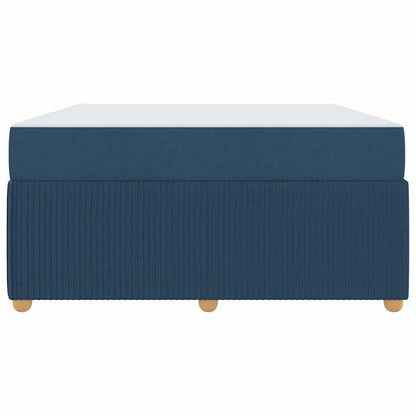 Struttura letto con materasso Blu 160 x 200 cm Tessuto