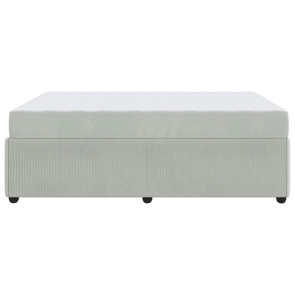 Struttura del letto Grigio chiaro 160 x 200 cm Tessuto | homemem39