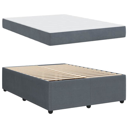 Struttura del letto Grigio scuro 160 x 200 cm Tessuto | homemem39