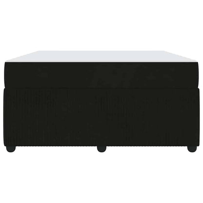 Struttura letto con materasso Nero 160 x 200 cm Velluto