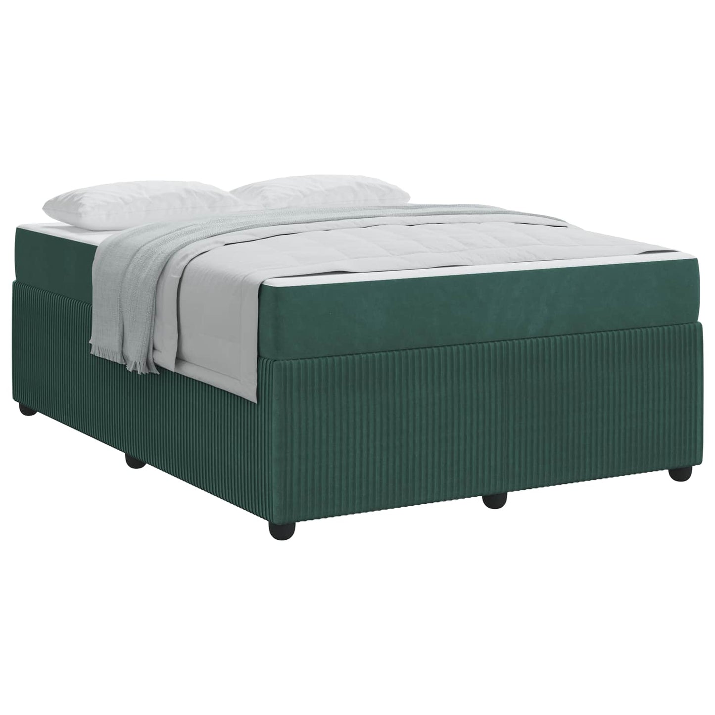 Struttura del letto Verde Scuro 160 x 200 cm Tessuto | homemem39