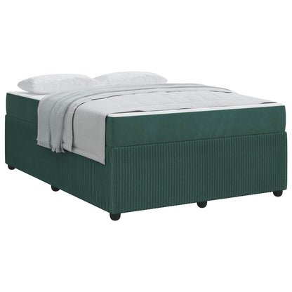 Struttura del letto Verde Scuro 160 x 200 cm Tessuto | homemem39