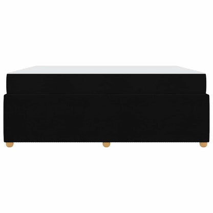 Struttura letto con materasso Nero 180 x 200 cm Tessuto