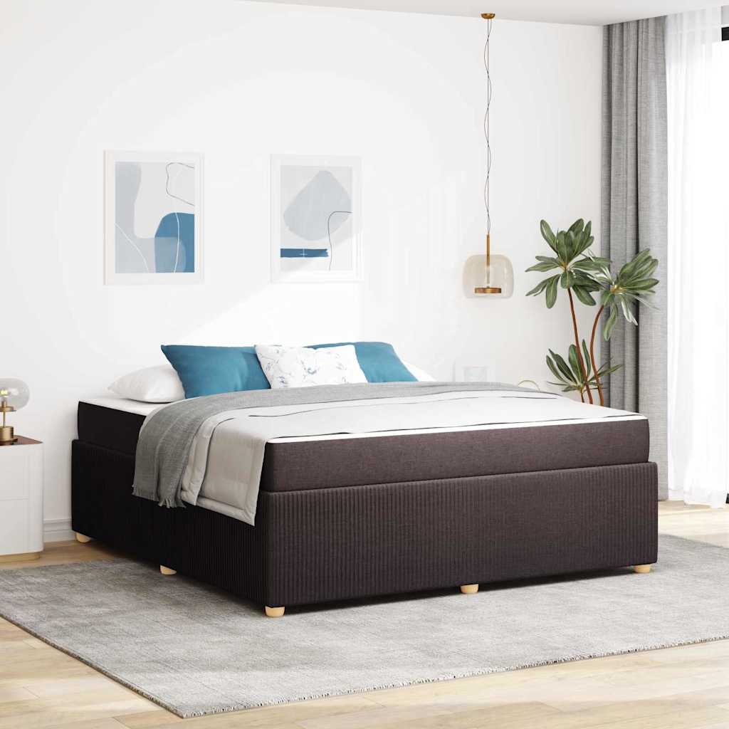 Struttura del letto Marrone Scuro 180 x 200 cm Tessuto | homemem39