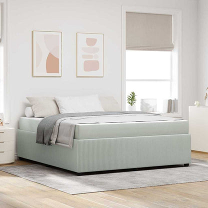 Struttura del letto Grigio chiaro 180 x 200 cm Tessuto | homemem39