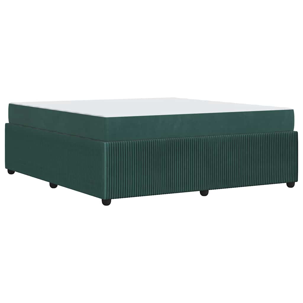 Struttura del letto Verde Scuro 180 x 200 cm Tessuto | homemem39