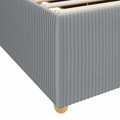 Struttura del letto Grigio chiaro 200 x 200 cm Tessuto | homemem39