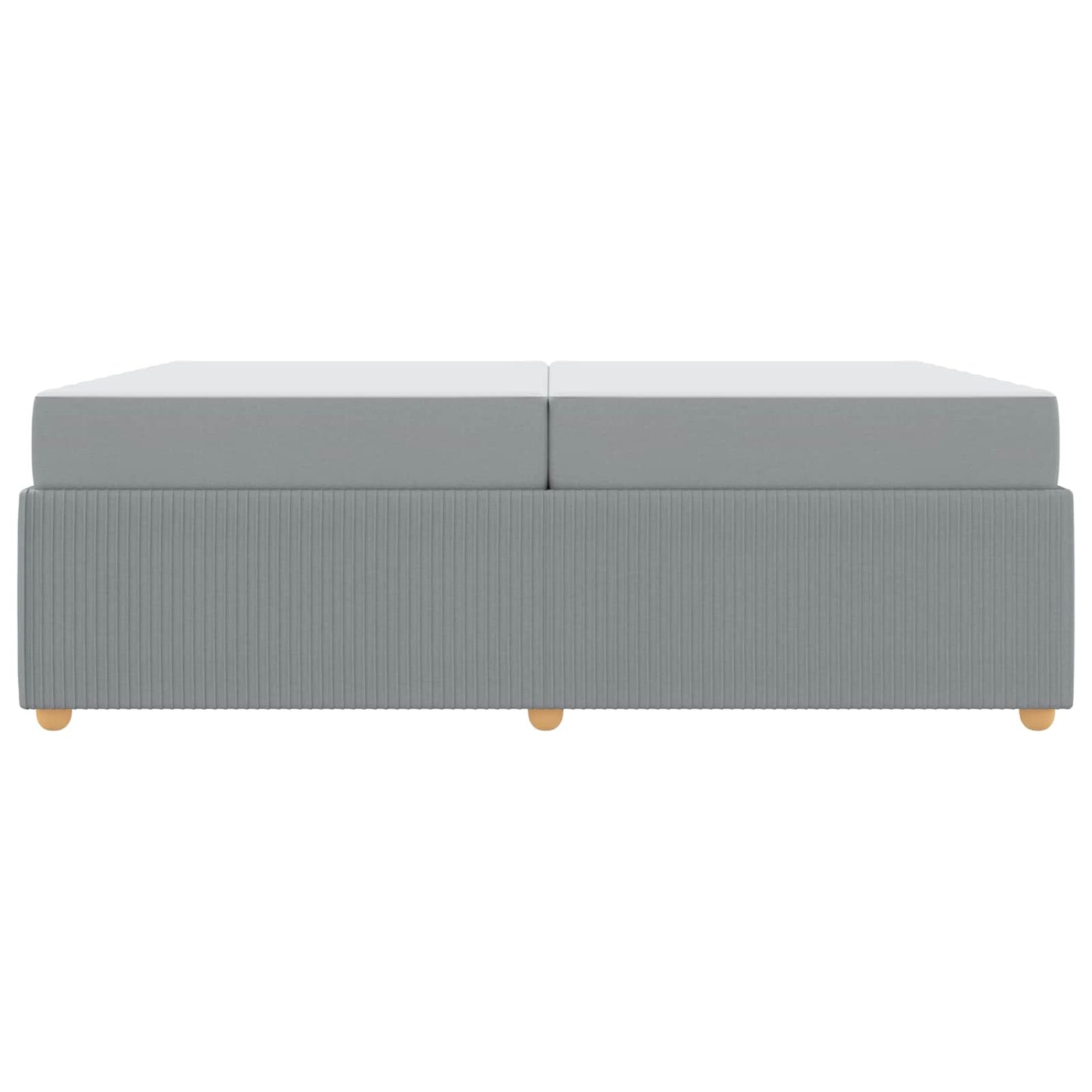 Struttura del letto Grigio chiaro 200 x 200 cm Tessuto | homemem39