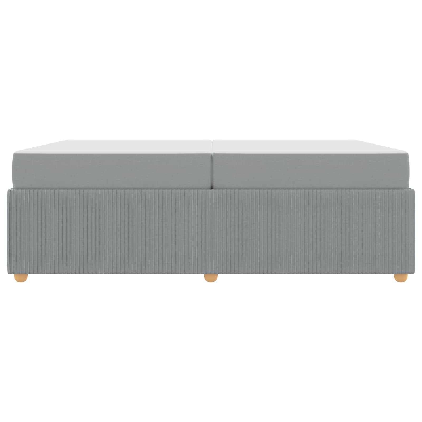 Struttura del letto Grigio chiaro 200 x 200 cm Tessuto | homemem39