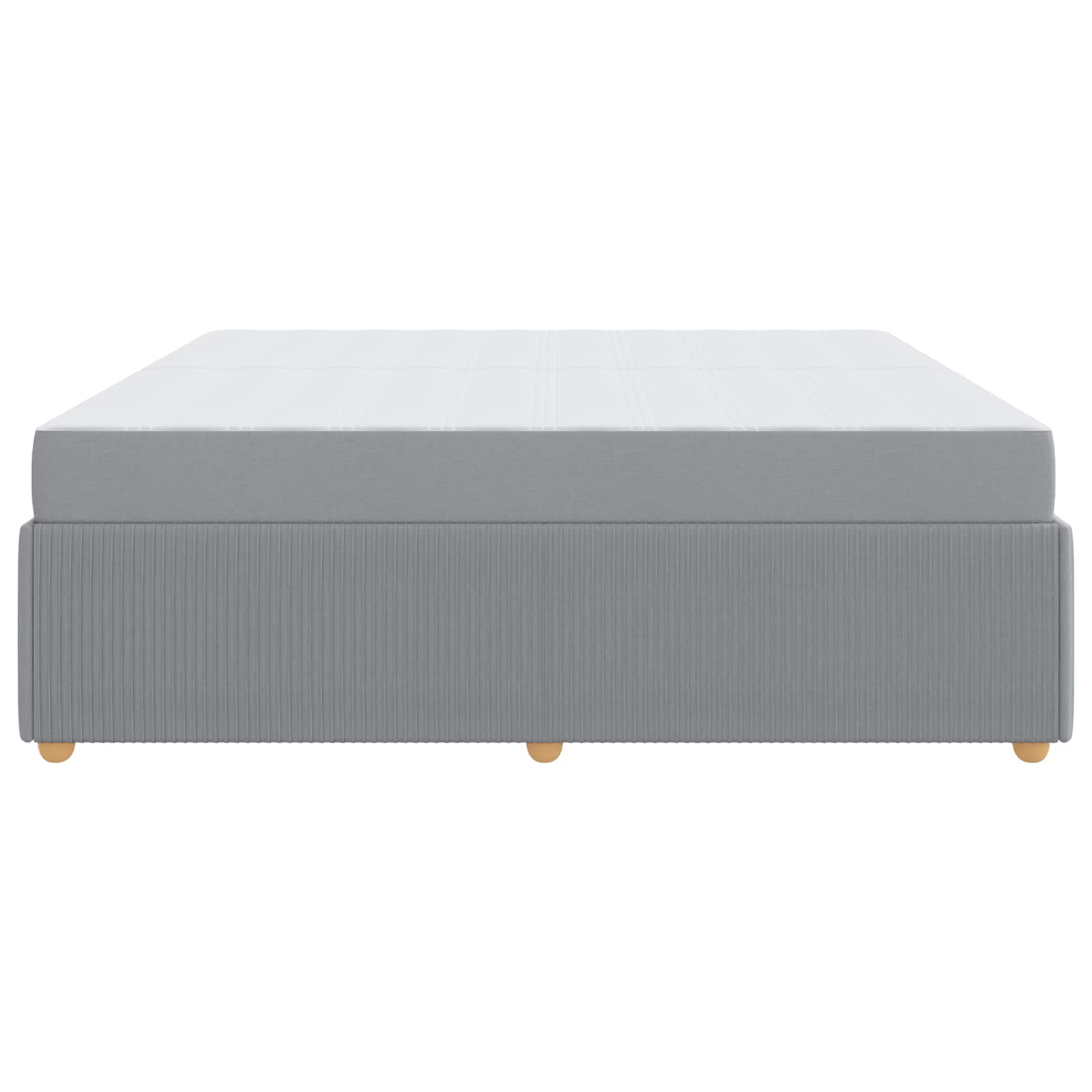 Struttura del letto Grigio chiaro 200 x 200 cm Tessuto | homemem39