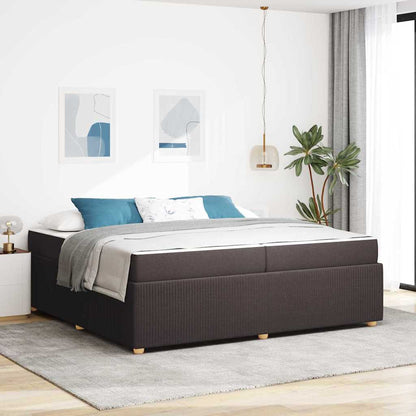 Struttura del letto Marrone Scuro 200 x 200 cm Tessuto | homemem39
