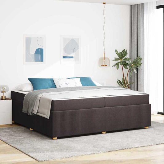 Struttura del letto Marrone Scuro 200 x 200 cm Tessuto | homemem39