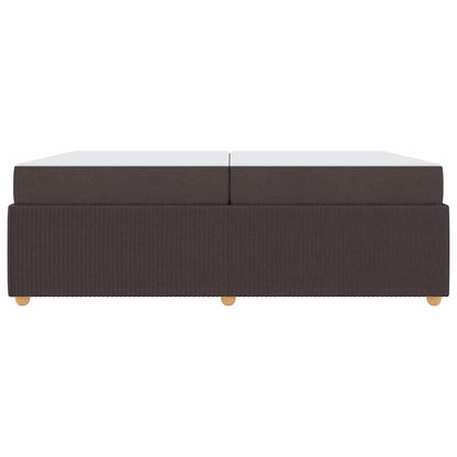 Struttura del letto Marrone Scuro 200 x 200 cm Tessuto | homemem39