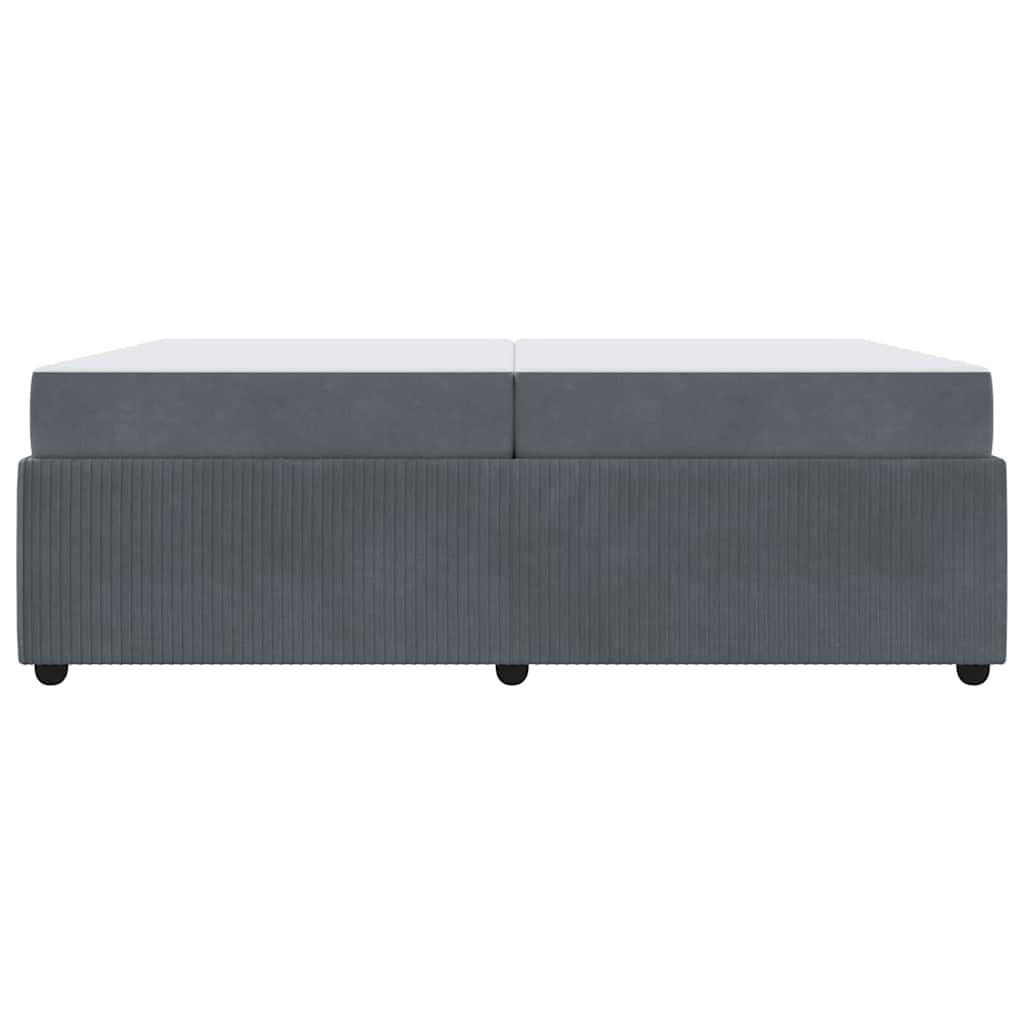 Struttura del letto Grigio scuro 200 x 200 cm Tessuto | homemem39