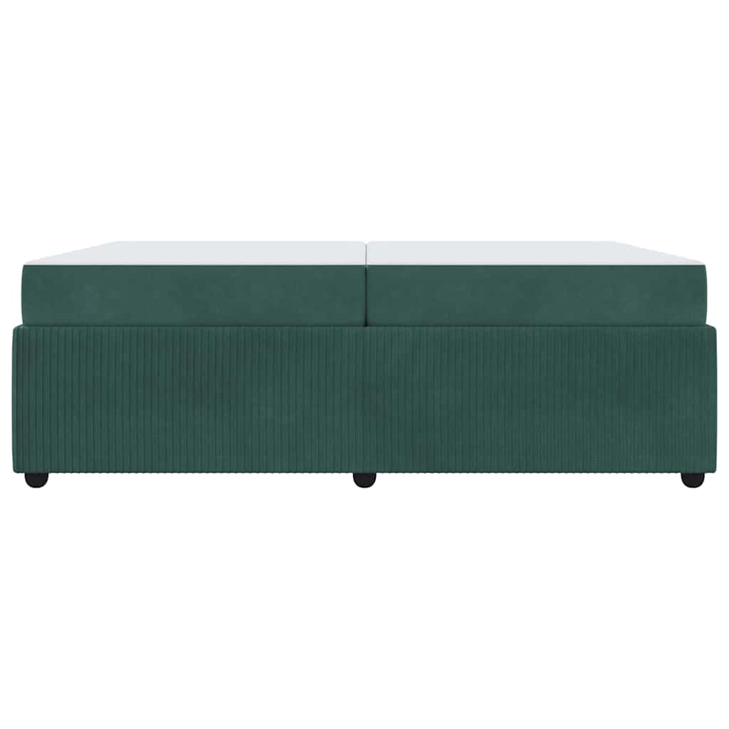 Struttura del letto Verde Scuro 200 x 200 cm Tessuto | homemem39