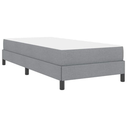 Letto a molle con materasso Grigio chiaro 90 x 190 cm Tessuto | homemem39