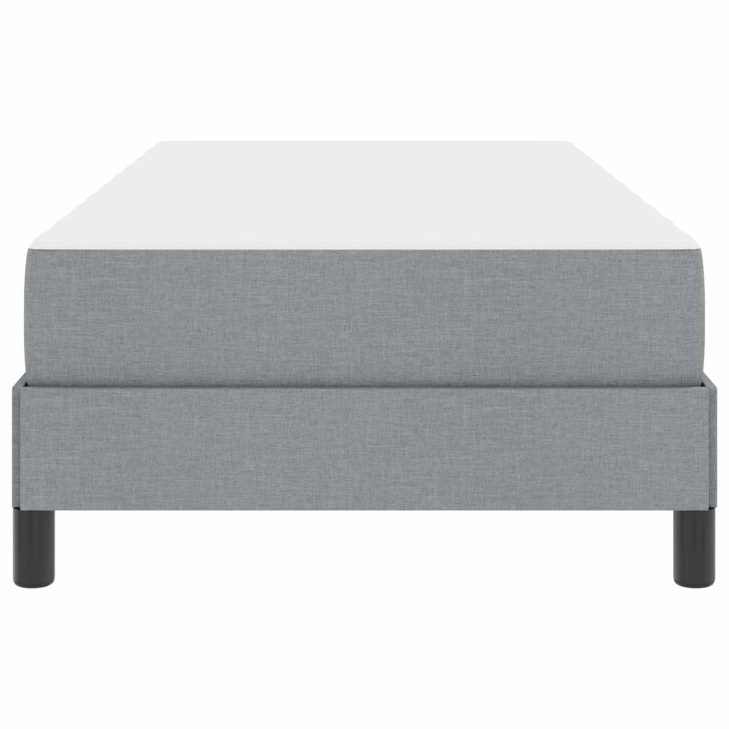 Letto a molle con materasso Grigio chiaro 90 x 190 cm Tessuto | homemem39
