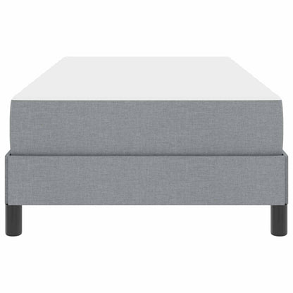 Letto a molle con materasso Grigio chiaro 90 x 190 cm Tessuto | homemem39
