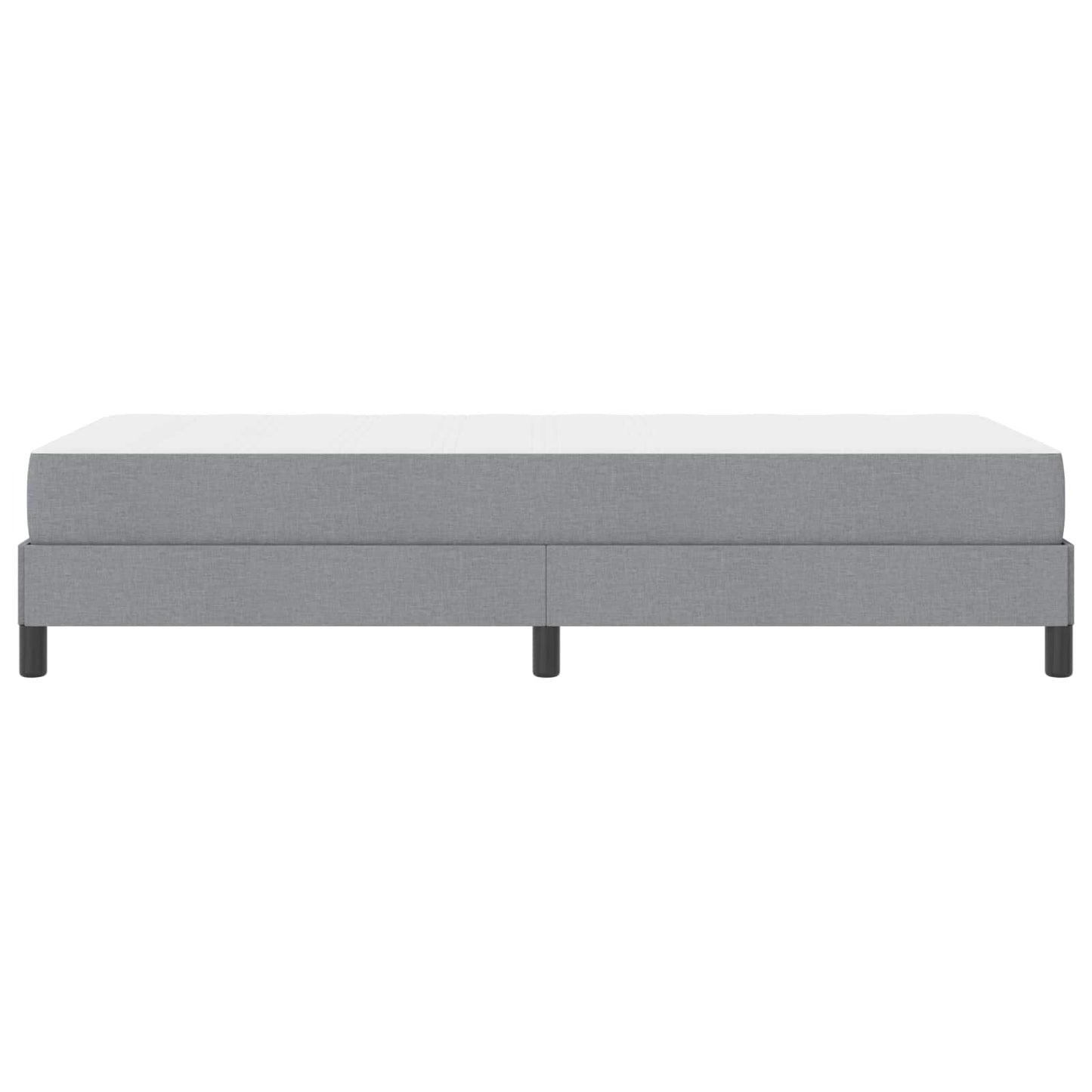 Letto a molle con materasso Grigio chiaro 90 x 190 cm Tessuto | homemem39