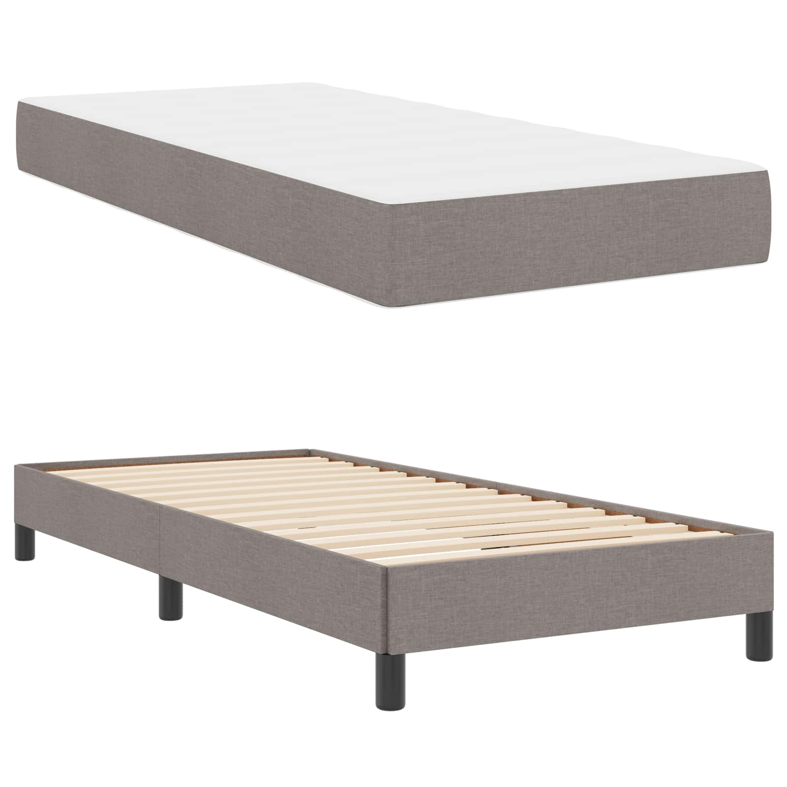 Letto a molle con materasso Talpa 90 x 190 cm Tessuto | homemem39