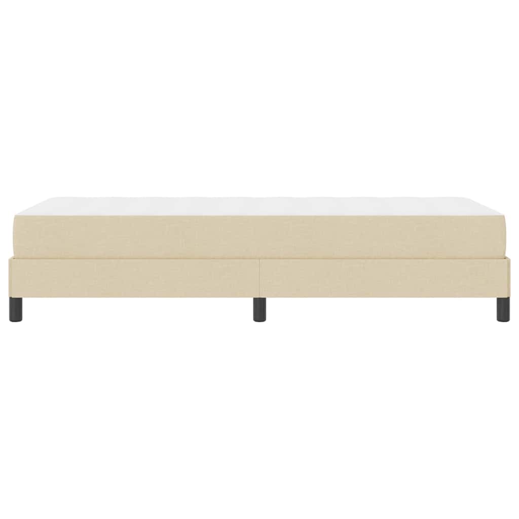 Letto a molle con materasso Crema 90 x 190 cm Tessuto - homemem39