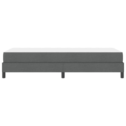Letto a molle con materasso Grigio scuro 90 x 200 cm Tessuto