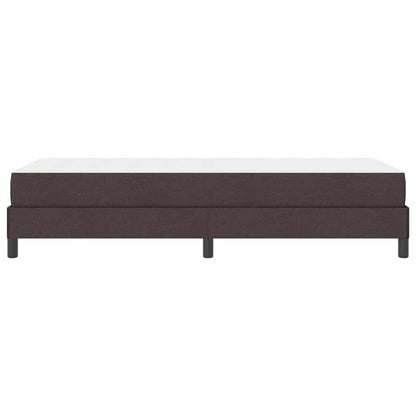 Letto a molle con materasso Marrone scuro 90 x 200 cm Tessuto