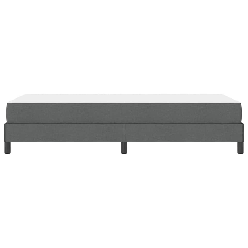 Letto a molle con materasso Grigio scuro 100 x 200 cm Tessuto