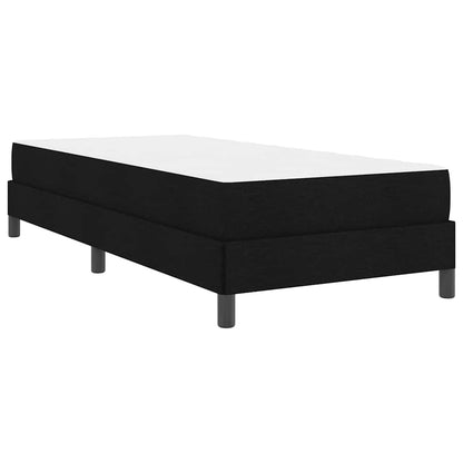 Letto a molle con materasso Nero 100 x 200 cm Tessuto