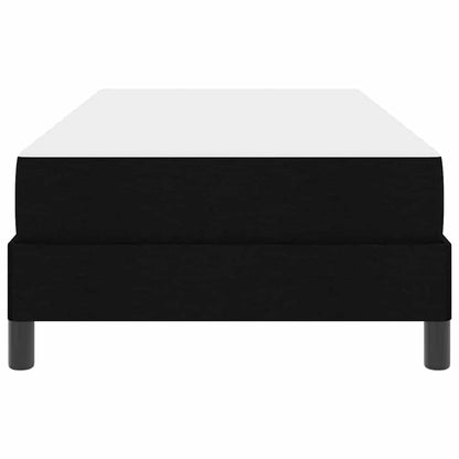 Letto a molle con materasso Nero 100 x 200 cm Tessuto