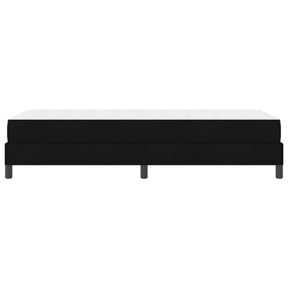Letto a molle con materasso Nero 100 x 200 cm Tessuto