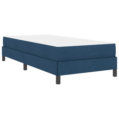Letto a molle con materasso Blu 100 x 200 cm Tessuto