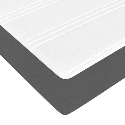 Letto a molle con materasso Grigio scuro 120 x 190 cm Tessuto | homemem39