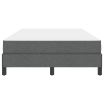 Letto a molle con materasso Grigio scuro 120 x 190 cm Tessuto