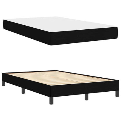 Letto a molle con materasso Nero 120 x 190 cm Tessuto | homemem39
