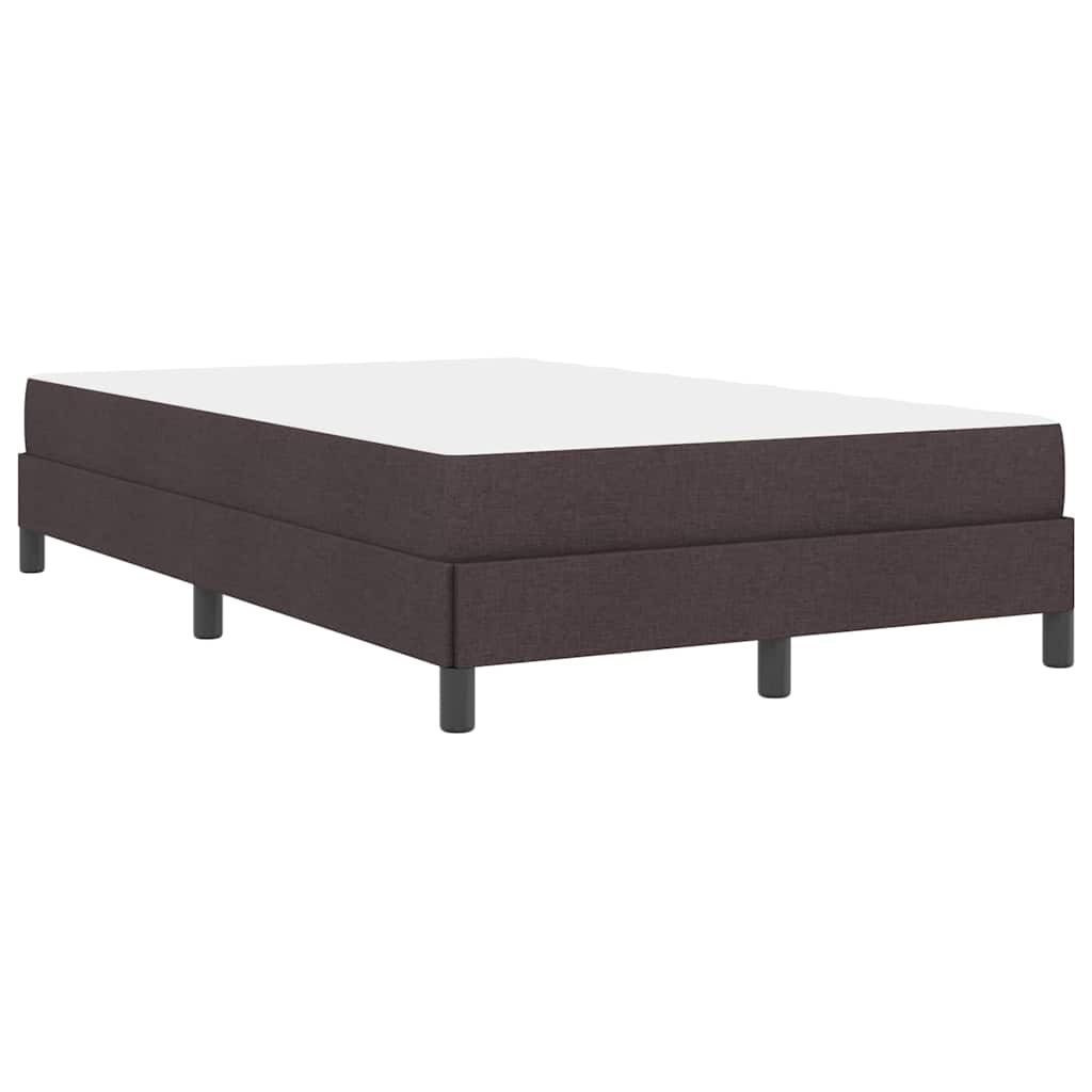 Letto a molle con materasso Marrone Scuro 120 x 190 cm Tessuto | homemem39