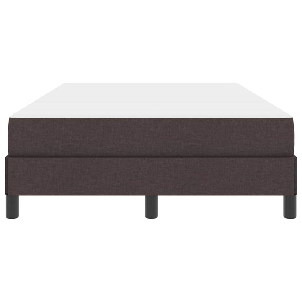 Letto a molle con materasso Marrone Scuro 120 x 190 cm Tessuto | homemem39