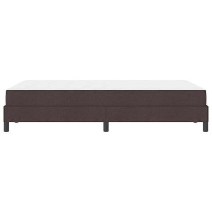 Letto a molle con materasso Marrone Scuro 120 x 190 cm Tessuto | homemem39