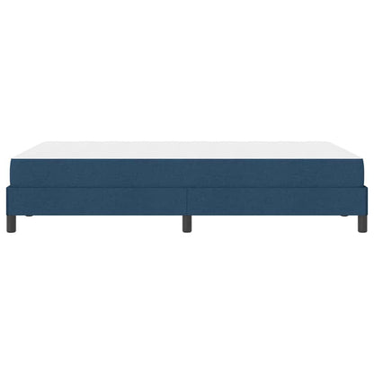 Letto a molle con materasso Blu 120 x 190 cm Tessuto