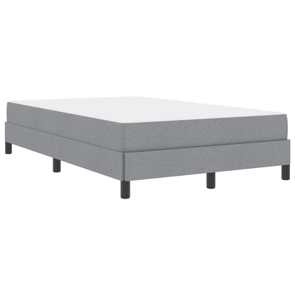 Letto a molle con materasso Grigio chiaro 120 x 200 cm Tessuto