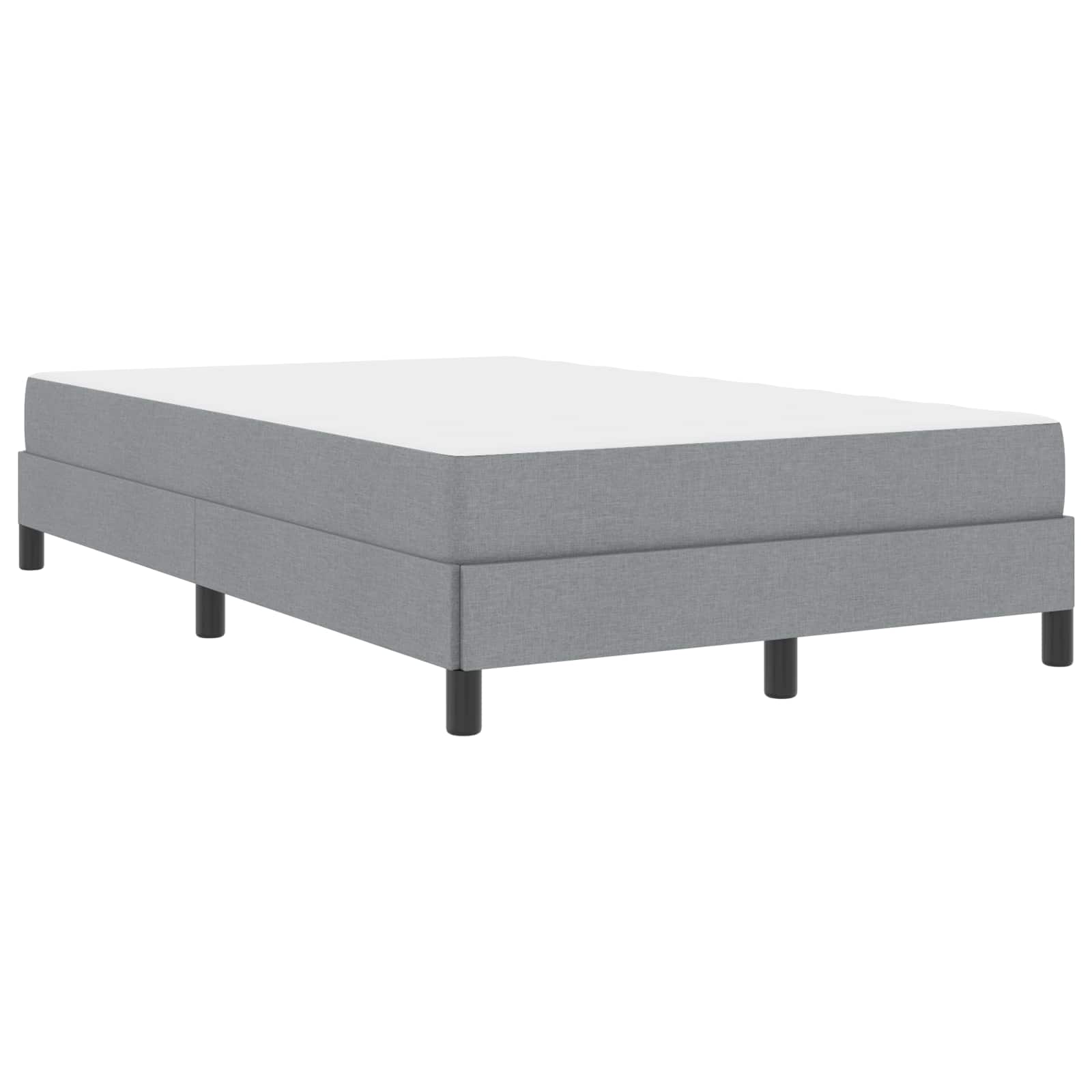 Letto a molle con materasso Grigio chiaro 120 x 200 cm Tessuto | homemem39