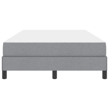 Letto a molle con materasso Grigio chiaro 120 x 200 cm Tessuto
